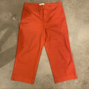 Madewell, slim Emmett wide leg crop